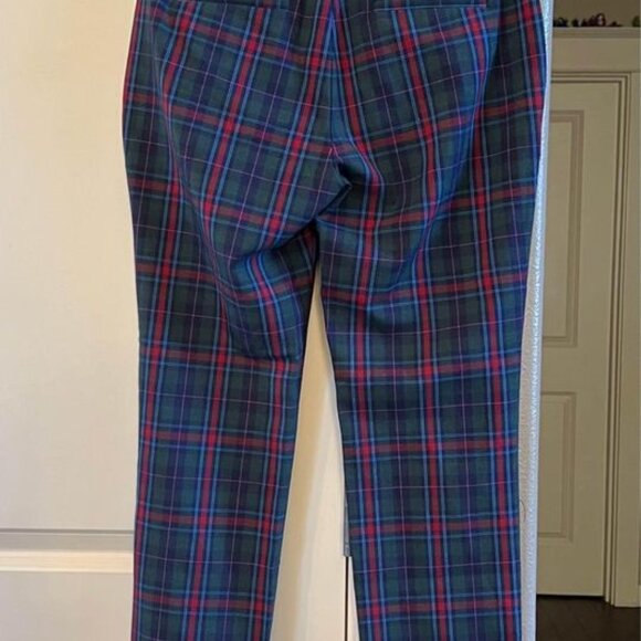 Women’s Gap‎ NWT Plaid Slim High Rise Stretch Pants-Size 4 - Picture 6 of 9